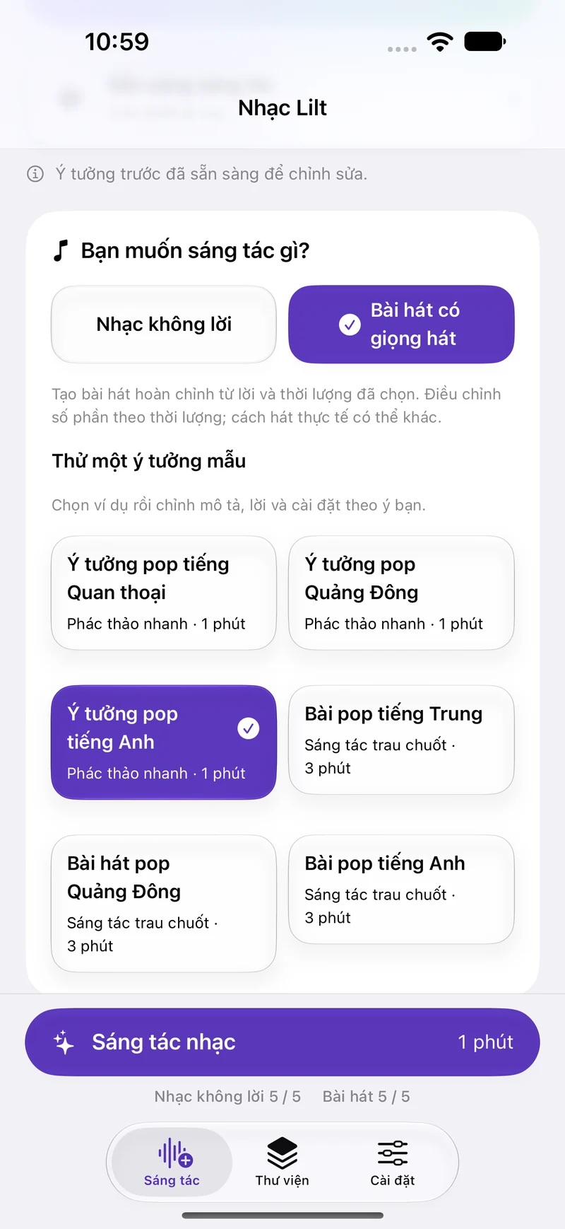 Ý tưởng của bạn. Âm nhạc của bạn. · iPhone
